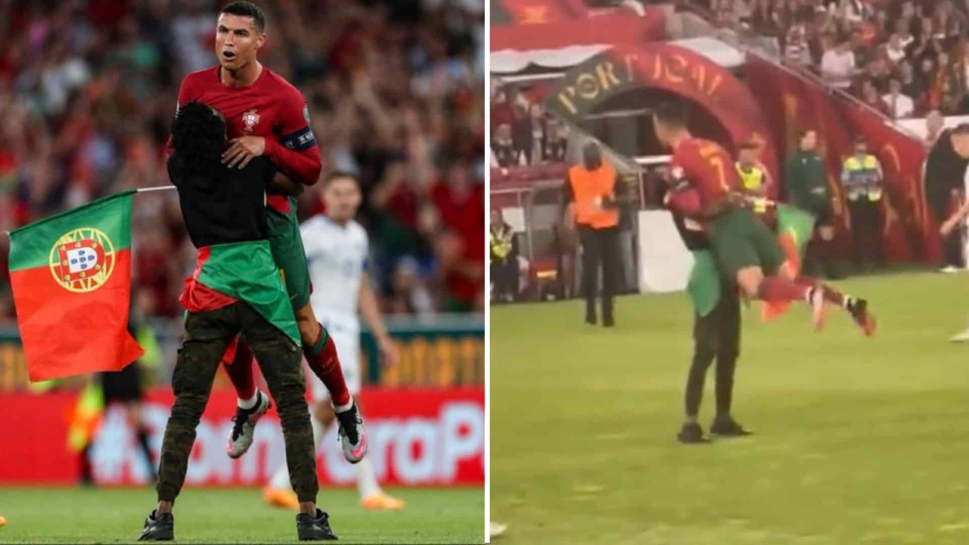 Não foi Speed que invadiu o campo e beijou os pés a Cristiano Ronaldo -  Futebol Divertido