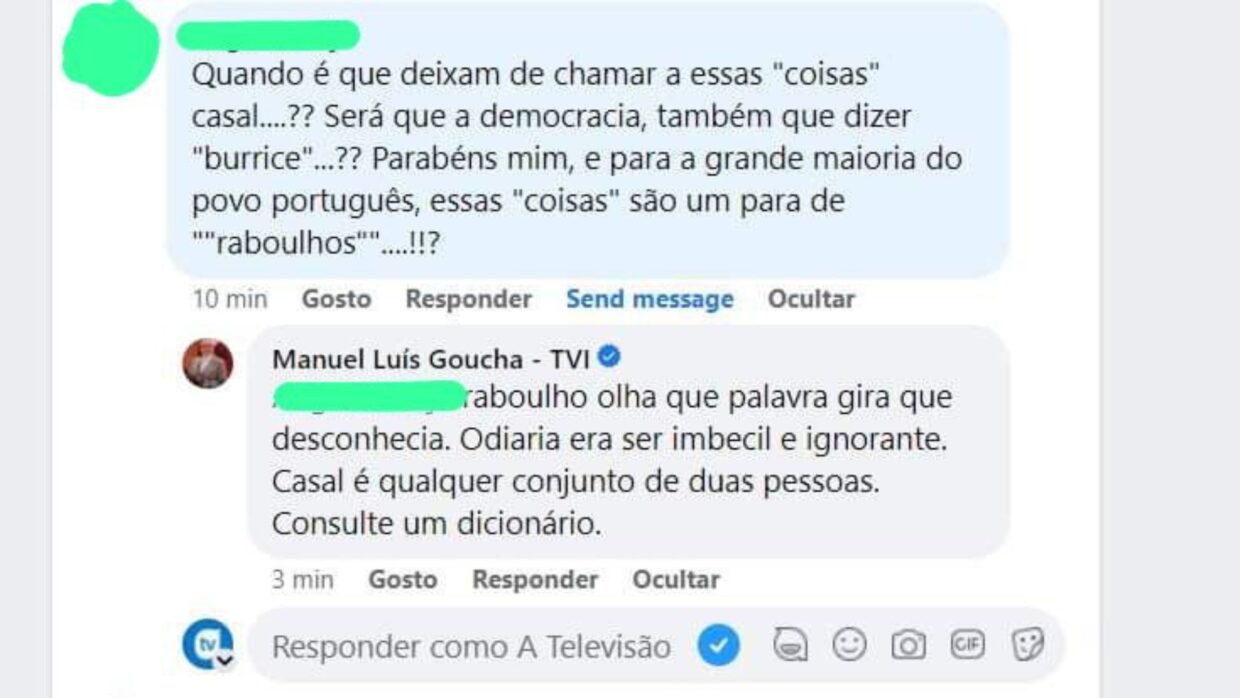 Resposta Manuel Luís Goucha
